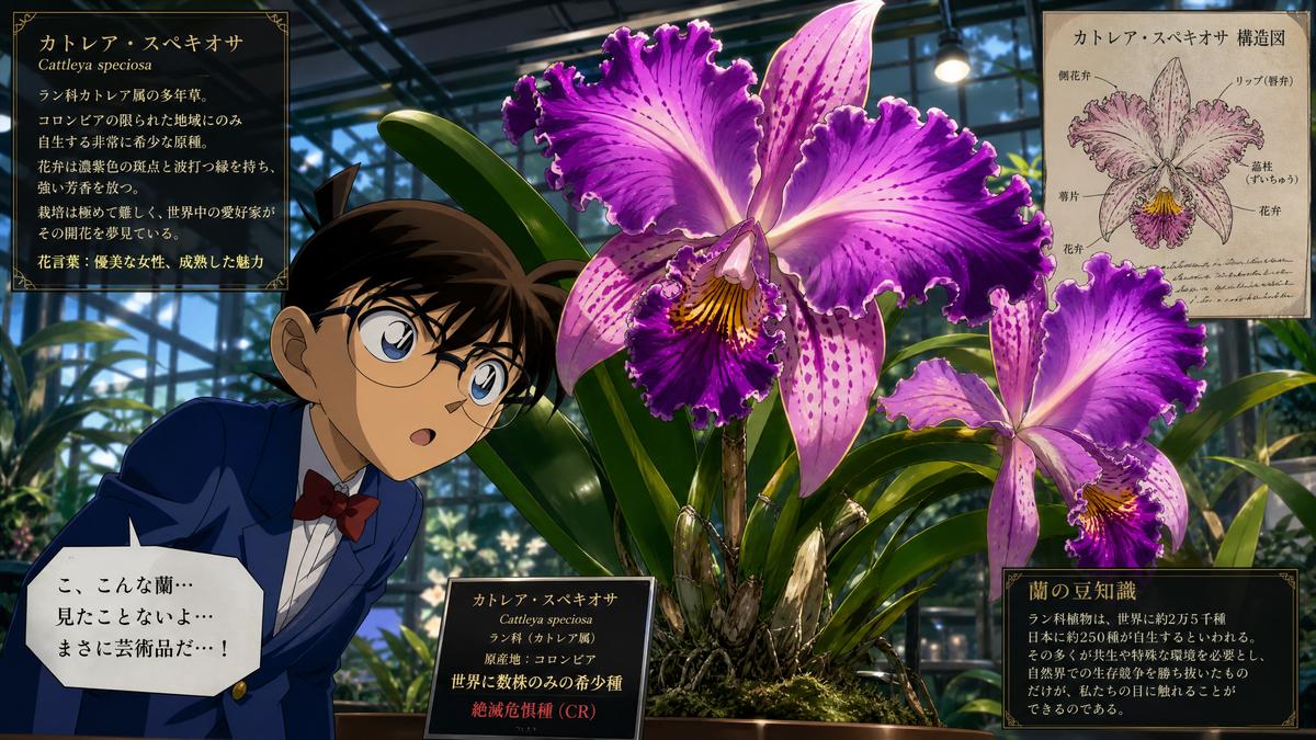 黑丝稀有兰花植物视频
